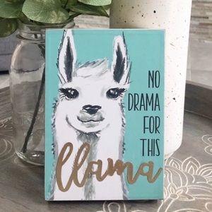 LLAMA Wooden Sign